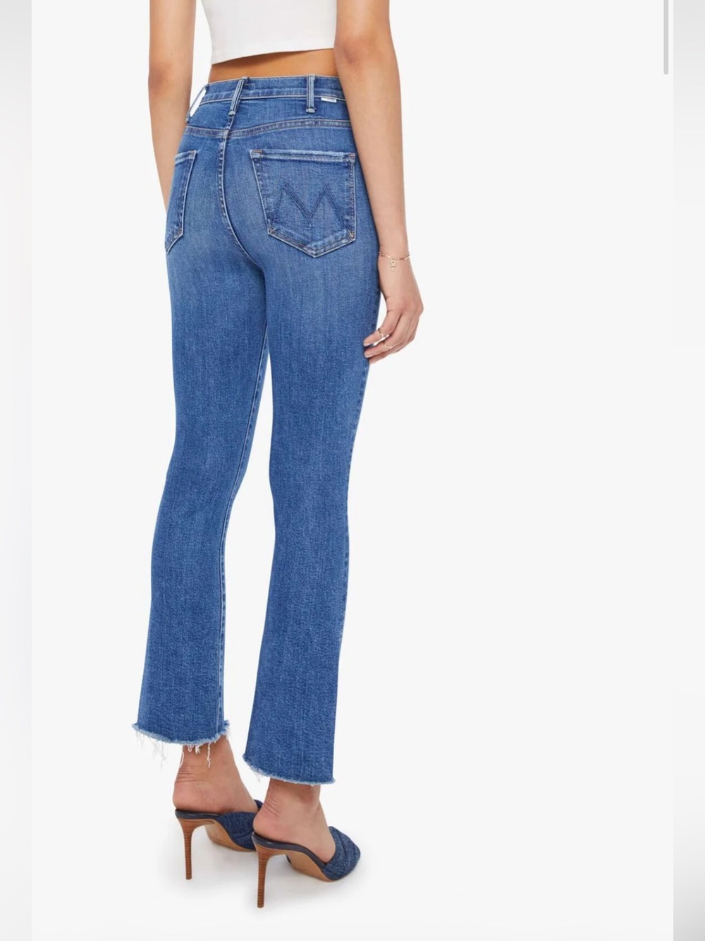 Mother The Hustler Ankle Fray Jeans - Picture 2 of 7